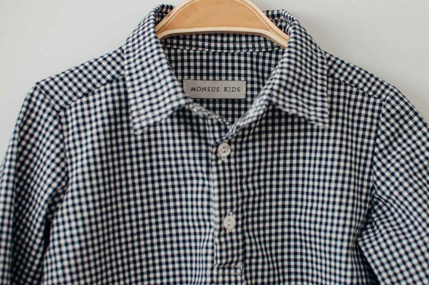 Polera cuadros vichy Navy
