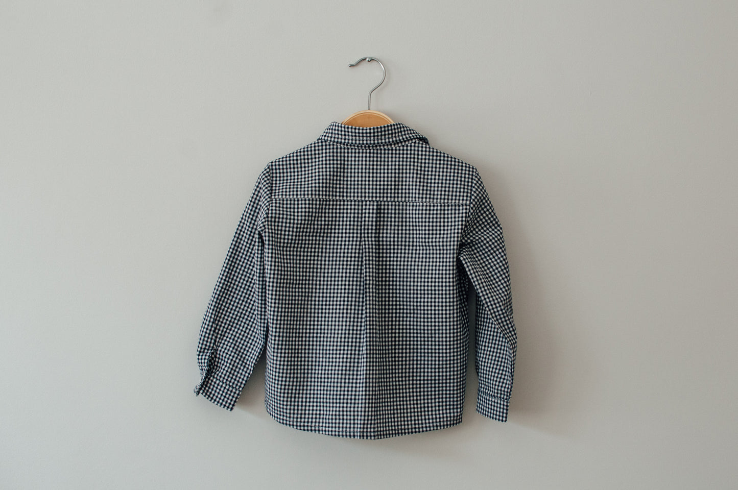 Polera cuadros vichy Navy