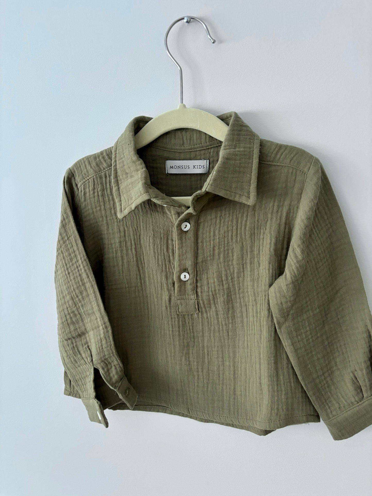 Polera bambula verde