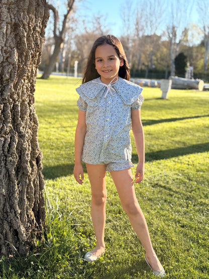 Blusa Doble cuello rayito de sol