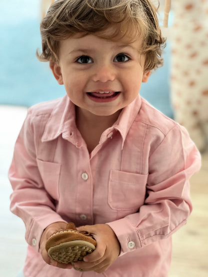 Guayabera LINO ROSA.