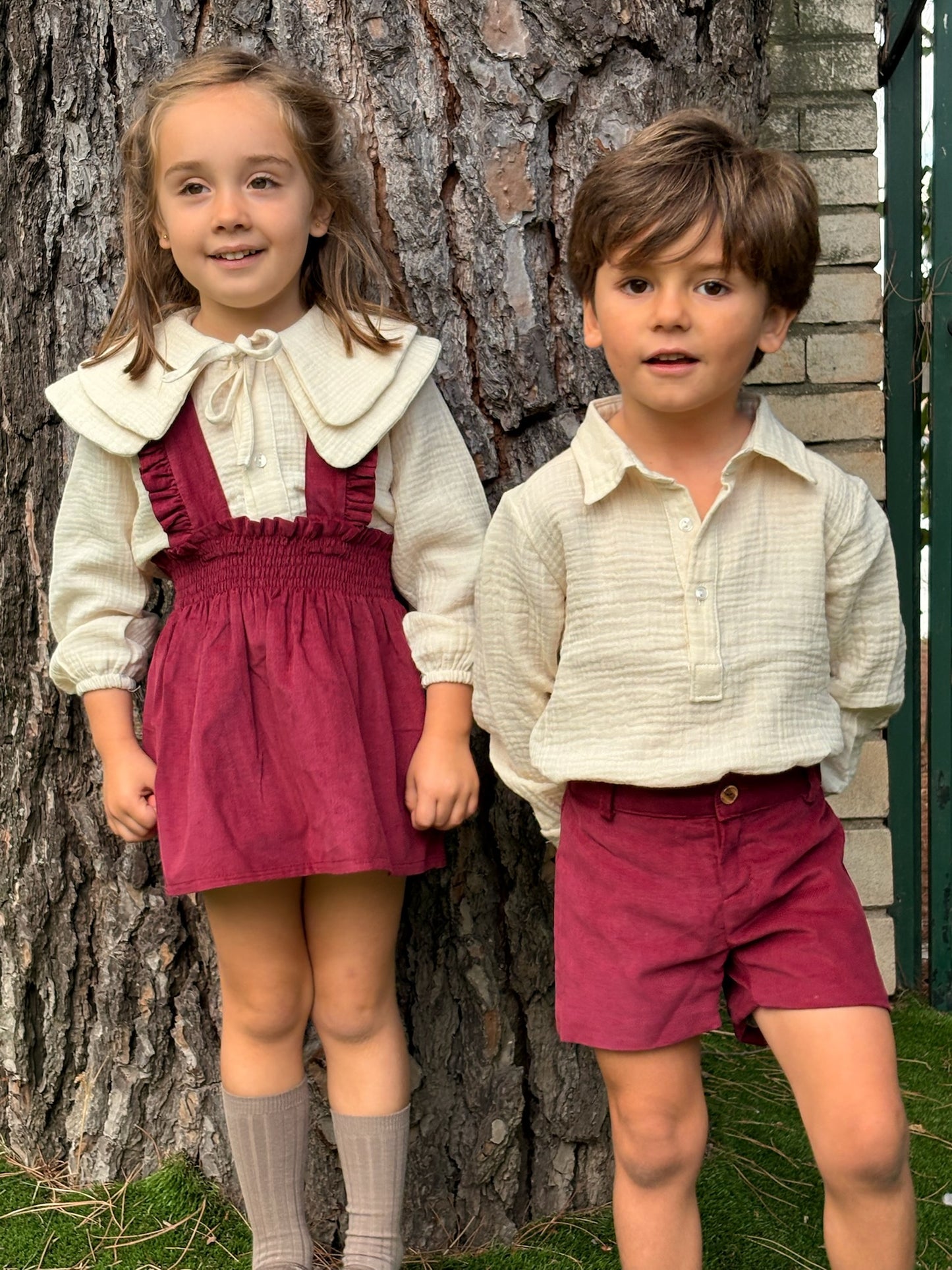 Pantalón micropana granate