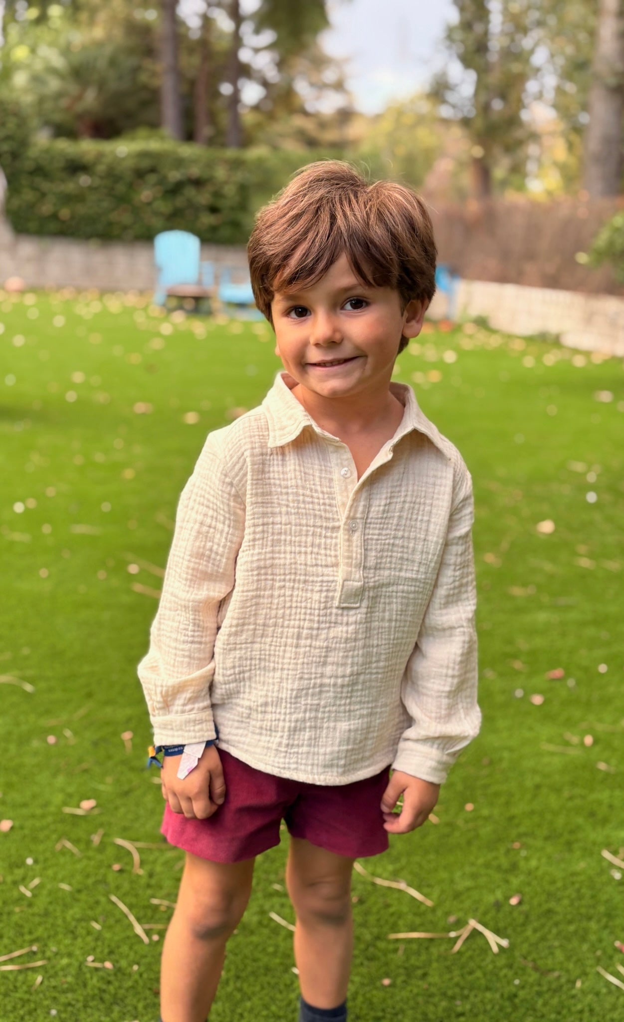 Pantalón micropana granate