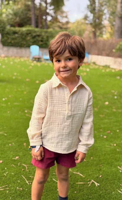 Pantalón micropana granate