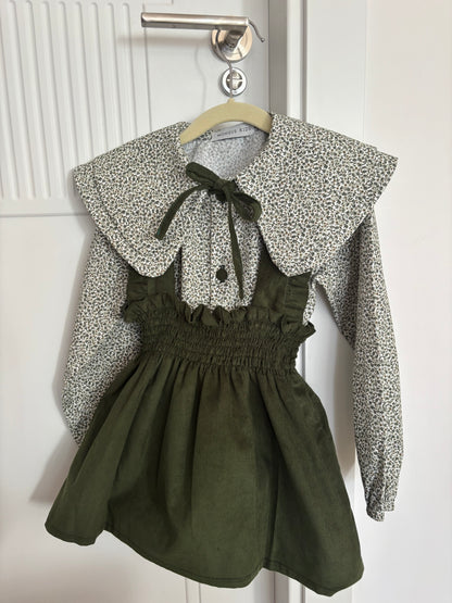 Faldita con tirantes verde