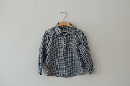 Polera cuadros vichy Navy
