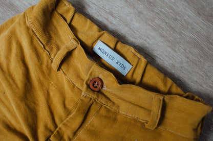 Pantalón micropana mostaza