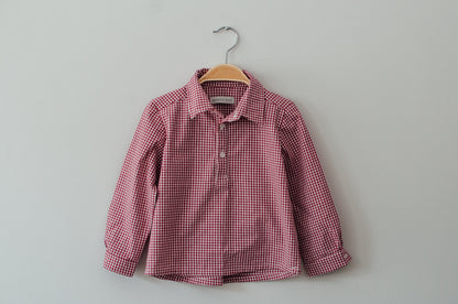 Polera cuadros vichy Berry