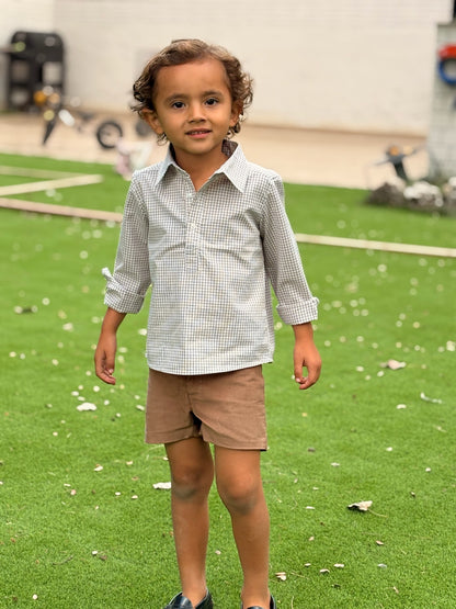 Pantalón micropana marrón