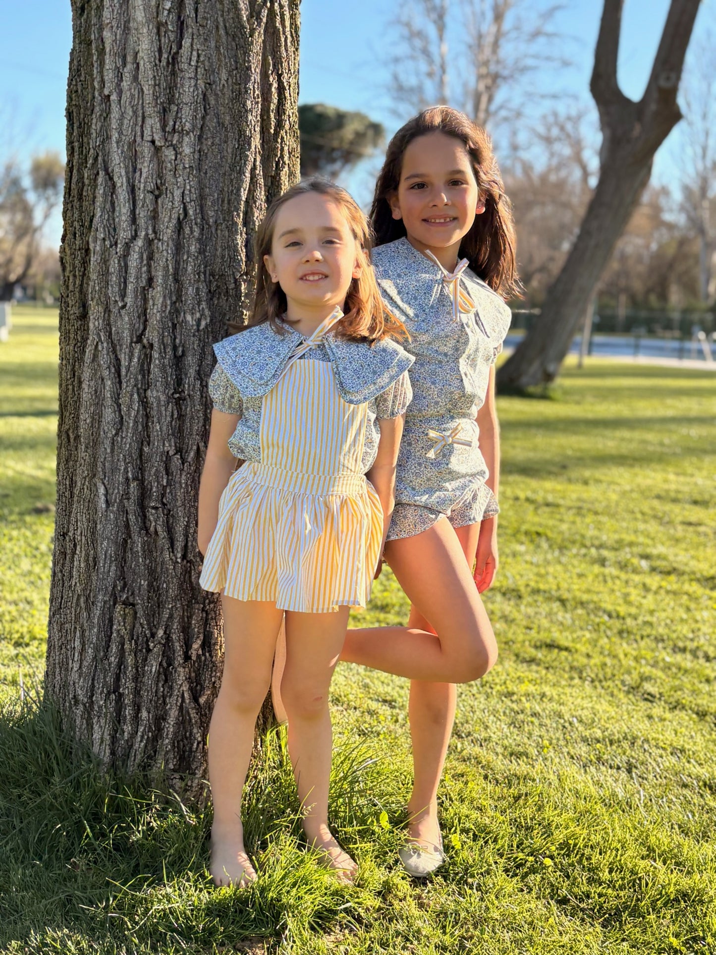 Blusa Doble cuello rayito de sol