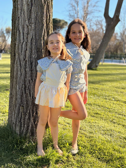 Blusa Doble cuello rayito de sol